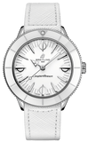 Breitling Superocean Heritage '57 Pastel Paradise White Dial White Leather Strap Watch for Women - A10340A71A1X1