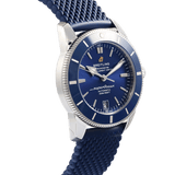 Breitling Superocean Heritage B20 Automatic 42 Blue Dial Blue Mesh Bracelet Watch for Men - AB2010161C1S1
