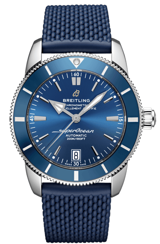 Breitling Superocean Heritage B20 Automatic 42 Blue Dial Blue Mesh Bracelet Watch for Men - AB2010161C1S1