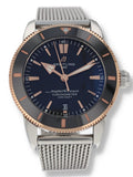Breitling Superocean Heritage B20 Automatic 44 Black Dial Silver Mesh Bracelet Watch for Men - UB2030121B1A1