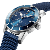 Breitling Superocean Heritage B20 Automatic 46 Blue Dial Blue Mesh Bracelet Watch for Men - AB2020161C1S1