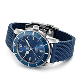 Breitling Superocean Heritage B20 Automatic 46 Blue Dial Blue Mesh Bracelet Watch for Men - AB2020161C1S1