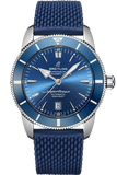 Breitling Superocean Heritage B20 Automatic 46 Blue Dial Blue Mesh Bracelet Watch for Men - AB2020161C1S1