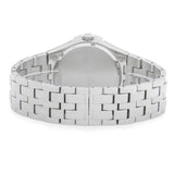 Bulova Crystal Collection Black Dial Silver Steel Strap Watch for Men - 96K102
