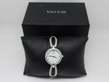 Bulova Crystal Collection Mother of Pearl Dial Silver Steel Strap Watch for Women - 96L223