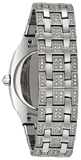 Bulova Crystal Collection Phantom Silver Dial Silver Steel Strap Watch for Men - 96C002