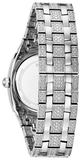 Bulova Crystal Collection Phantom Silver Dial Silver Steel Strap Watch for Men - 96C002