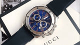 Bulova Marine Star Blue Dial Black Silicone Strap Watch for Men - 98B258