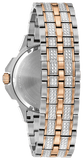 Bulova Octova Crystal Silver Dial Two Tone Steel Strap Watch for Men - 98C133