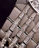 Bulova Phantom Crystal Silver Dial Silver Steel Strap Watch for Men - 96A236