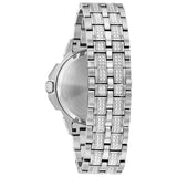 Bulova Phantom Crystal Silver Dial Silver Steel Strap Watch for Men - 96A236