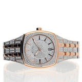 Bulova Phantom Crystal Silver Dial Two Tone Steel Strap Watch for Men - 98B324