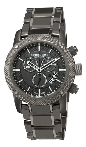 Burberry Chrono Sport Brown Dial Brown Steel Strap Watch for Men - BU7716