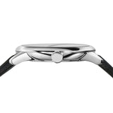 Burberry Classic Round Cream Dial Black Leather Strap Watch for Men - BU10008