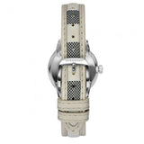 Burberry Classic Stone Silver Dial Horseberry Black Leather Strap Watch for Women - BU10103