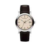 Burberry Heritage Beige Dial Brown Leather Strap Watch for Men - BU1777