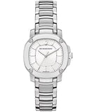 Burberry The Britain Silver Dial Silver Steel Strap Watch for Women - BBY1703