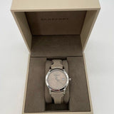 Burberry The City Beige Dial Tan Leather Strap Watch for Women - BU9021