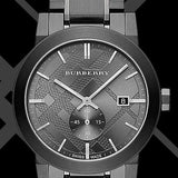 Burberry The City Black Dial Black Steel Strap Watch for Men - BU9902