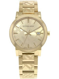 Burberry The City Gold Dial Gold Steel Strap Watch for Men - BU9038