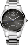 Calvin Klein Bold Grey Dial Silver Steel Strap Watch for Men - K2241107