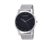 Calvin Klein City Chronograph Black Dial Silver Mesh Bracelet Watch for Men - K2G2G121