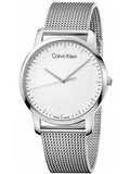Calvin Klein City Chronograph White Dial Silver Mesh Bracelet Watch for Men - K2G2G126