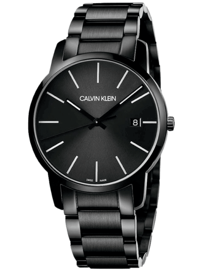Calvin Klein City Quartz Black Dial Black Steel Strap Watch for Men - K2G2G4B1