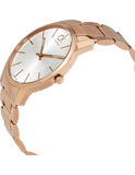 Calvin Klein City White Dial Rose Gold Steel Strap Watch for Men - K2G21646