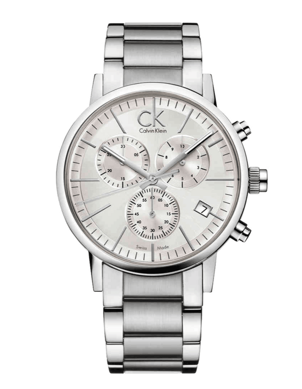 Calvin Klein City White Dial Silver Steel Strap Watch for Men - K2G27146