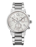 Calvin Klein City White Dial Silver Steel Strap Watch for Men - K2G27146