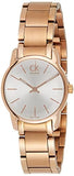 Calvin Klein City White Mother of Pearl Dial Rose Gold Steel Strap Watch for Women - K2G23646