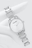 Calvin Klein Dainty Diamonds Silver Dial Sliver Steel Strap Watch for Women - K7L2314T