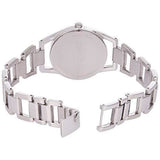 Calvin Klein Dainty Silver Dial Silver Steel Strap Watch for Women - K7L23146