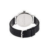 Calvin Klein Even White Dial Black Leather Strap Watch for Women - K7B211C6