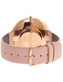 Calvin Klein Full Moon Silver Dial Pink Leather Stap Watch for Women - K8Y236Z6