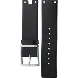 Calvin Klein Glam Transparent Dial Black Leather Strap Watch for Women - K9423107