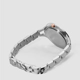 Calvin Klein Graphic Silver Dial Silver Steel Strap Watch for Women - K7E23B46