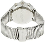 Calvin Klein High Noon Chronograph Blue Dial Silver Mesh Bracelet Watch for Men - K8M2712N