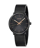 Calvin Klein High Noon Quartz Black Dial Black Mesh Bracelet Watch for Men - K8M21421