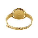 Calvin Klein Impetuous White Dial Gold Steel Strap Watch for Women - K4F2N516