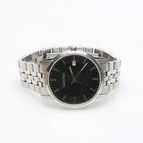 Calvin Klein Infinity Black Dial Silver Steel Strap Watch for Men - K5S34141