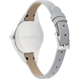 Calvin Klein Rebel Grey Dial Grey Leather Strap Watch for Women - K8P231Q4