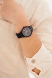 Calvin Klein Minimal Black Dial Black Mesh Bracelet Watch for Women - K3M5245X