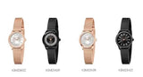Calvin Klein Minimal Diamonds Black Dial Black Mesh Bracelet Watch for Women - K3M2342R