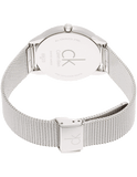 Calvin Klein Minimal Silver Dial Silver Mesh Bracelet Watch for Men - K3M2112Z