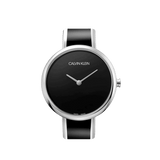 Calvin Klein Seduce Black Dial Two Tone Steel Strap Watch for Women - K4E2N111