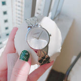 Calvin Klein Snake Silver Dial Silver Steel Strap Watch For Women - K6E23146