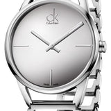 Calvin Klein Stately Silver Dial Silver Steel Strap Watch for Women - K3G23128