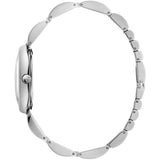 Calvin Klein Wavy Black Dial Silver Steel Strap Watch for Women - K9U23141